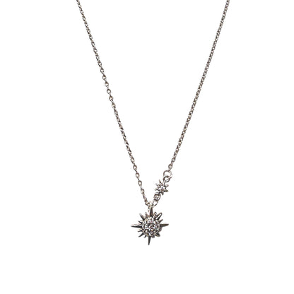 High quality 925 Sterling Silver necklace with Edelweiss pendant, perfect for sensitve skin and everyday wear or special events.