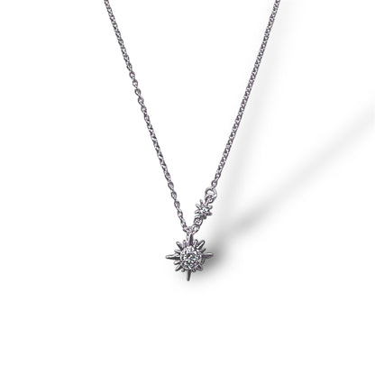 High quality 925 Sterling Silver necklace with Edelweiss pendant. The perfect jewelry for nature lovers.