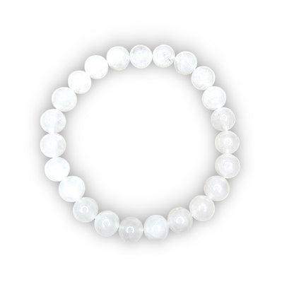 Waterproof bracelet made of white beads, stylish accessory for everyday wear and leisure, durable and water-resistant